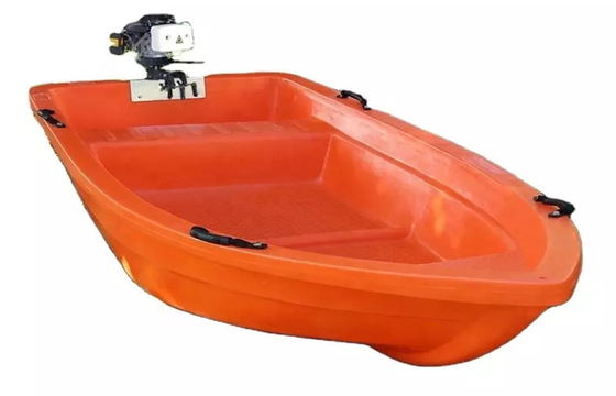 Double Deck 2.7m Plastic Rowing Boat Hard Polyethylene Motor Pulling Boat