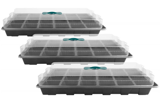 Greenhouse Plant Strawberry Seed Plastic Horticultural Trays 24 Cells