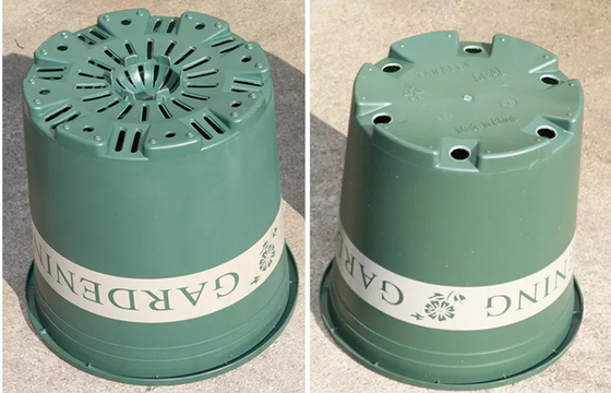Garden Gallon Horticultural Plant Pots Round Green Plant Plastic