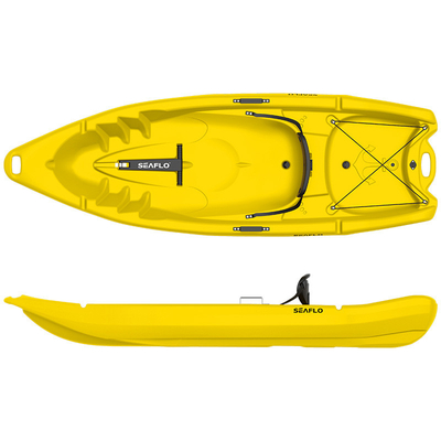 2 Person Fishing Rowing Boat Plastic Kayak Without Paddle HDPE