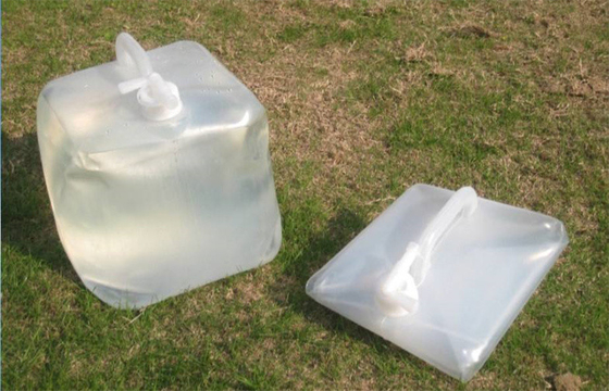 Collapsible 5L 20L Plastic Jerry Can Semi Folding Water Storage Container