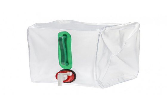 4l Litre Collapsible Jerry Can With Lid Clear LDPE Water Liquid Cubitainer