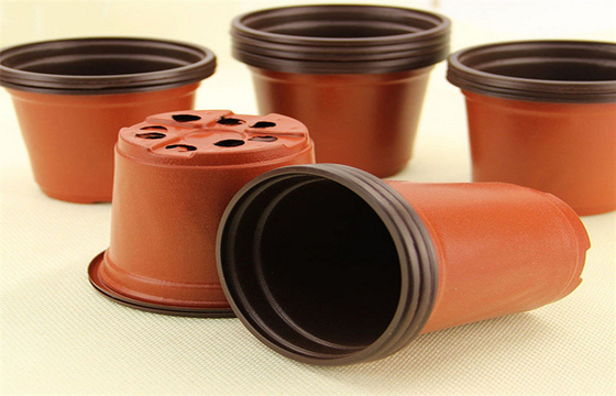 Soft PP Garden Horticultural Plant Pots Not Brittle Anti Extrusion Blown Plastic