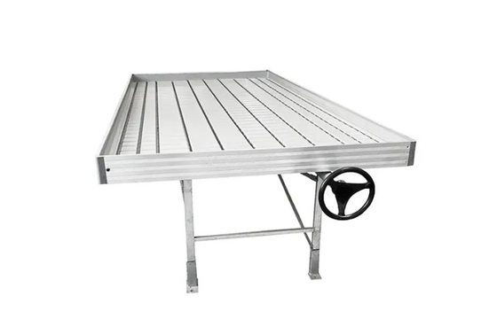 Ebb Flow ABS Aquaponics Grow Bed Plastic Rolling Greenhouse Bench