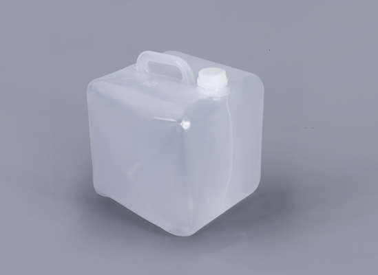 White Semi Collapsible Plastic Water Jerry Can For Household Water Transparent